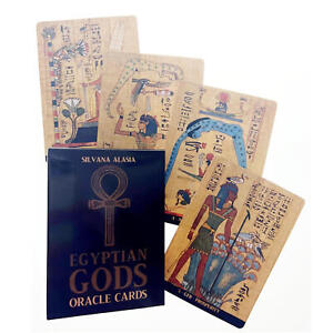 Tarot Cards English Version EGYPTIAN GODS ORACLE CARDS For Female Board Game