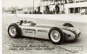 PPC-Indianapolis Motor Speedway-Cummins Diesel SPL.-Vintage 1952 Postcard (E18) - Picture 1 of 5