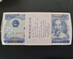 1000 PCS Vietnam 5000 Dong BANKNOTE CURRENCY 1991 UNC - Picture 1 of 2