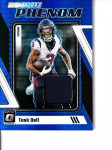 2023 Panini Donruss Optic Tank Dell Rookie Phenom Prizm Relic RC #RP-TD Texans - Picture 1 of 2