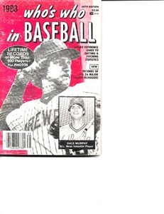 1983 EDITION WHO'S WHO IN BASEBALL -Robin Yount cover  Near Mint Original