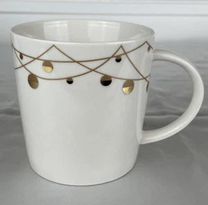 Starbucks Coffee Mug Christmas shiny Gold metallic Garland decorative cup - Picture 1 of 4