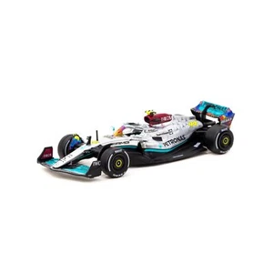 Modellino auto da corsa F1 Lewis Hamilton 1:64 2022 Miami GP Mercedes Benz by Tarmac Works - Foto 1 di 3