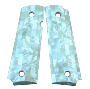 Genuine Pearl Grips for 1911 Full Size Colt Kimber Ruger Taurus S&W Springfield - Picture 1 of 24