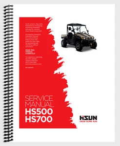 Manual, papel, manual de servicio, UTV, HS, 700, MSU,500, HiSUN, Massimo, Qlink, Big M, Bennche - Imagen 1 de 1