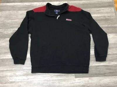 Sudadera Pullover Vineyard Vines Para Hombre XL Tejida 1/4 Logo Bordado Dobladillo Acanalado Foto 1 de 4