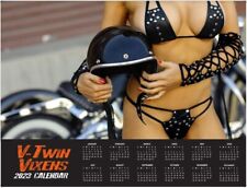 2023 V-Twin Vixens Calendar Harley Motorcycles w/ Dream Pin Up Girls