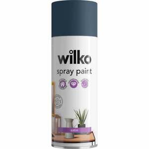 Wilko Satin Spray Various Colours 400ml