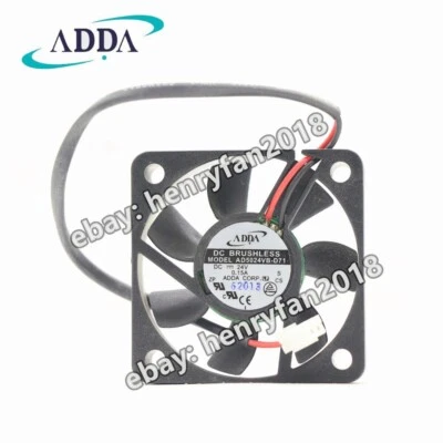 ADDA Fan AD5024VB-D71 DC 24V 0.15A 50*50*15MM Inverter Cooling Fan 2-Pin New - Image 1 of 4