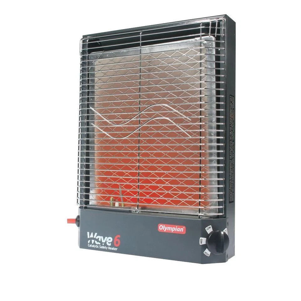 Camco 57341 Olympian Wave-6 6000 Btu Lp Gas Catalytic Heater