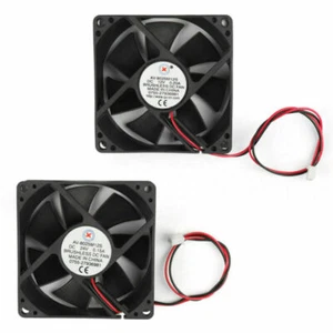 DC Brushless Cooler Ventilator Gehäuselüft 12V/24V 8025s 80x80x25mm 0.2A 2Pin AH - Bild 1 von 16