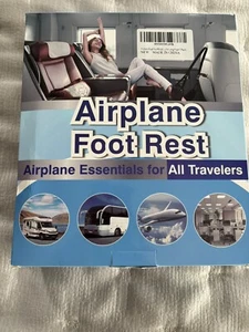 2× Airplane Footrest w/ Memory Foam Portable Travel Plane Leg Rest Foot Hammock - Picture 1 of 5