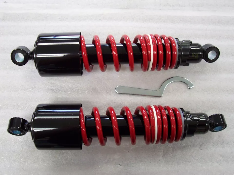 Amortecedores Triumph Speedmaster America mola dupla preto vermelho 12,25"  - Imagem 1 de 1
