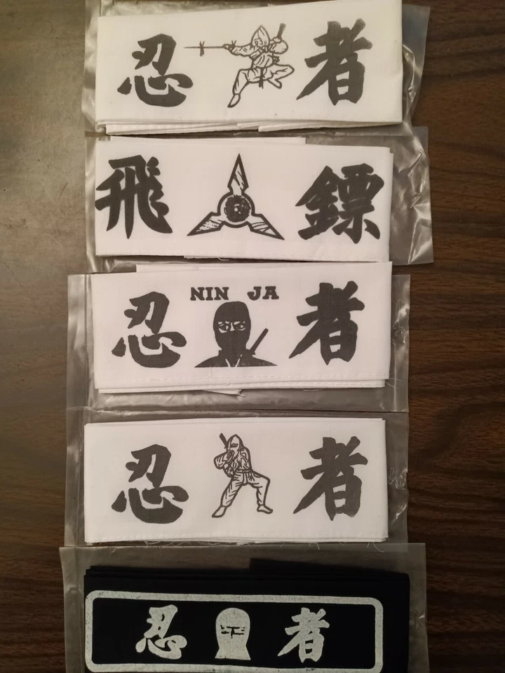 Five Ninja headbands all different designs - Image 1 of 1
