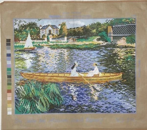 Tapex Vienna PIERRE AUGUSTE RENOIR "BOATING AT ARGENTEUIL" needlepoint canvas - Picture 1 of 1