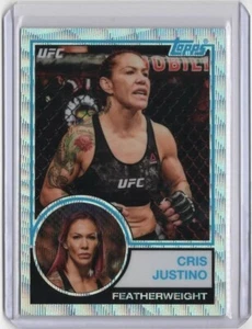 2018 Topps Chrome UFC Throwback 1983 Refractor Cris Cyborg /99 - Picture 1 of 2