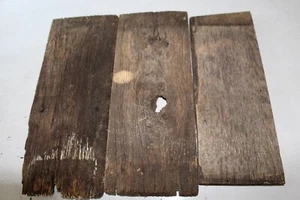 3 STÜCK RECYCELTE VERWITTERTE EICHE ALT SCHEUNENBRETT HOLZ HOLZ RUSTIKAL BRETT HANDWERK KUNST - Bild 1 von 2