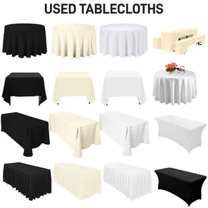 Used Table Cover for Wedding, Party, Home Decoration Table skirts Table Cloth - Picture 1 of 116