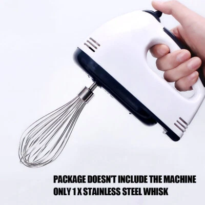 Stainless Steel Electric Egg Beater Accessory Frother Mixer Whisk Kitchen Tool. - Image 1 of 4