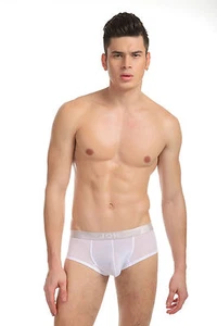 shorty poche plum blanc taille L/XL tissus doux un peu transparent sexy Ref:303 - Imagen 1 de 7