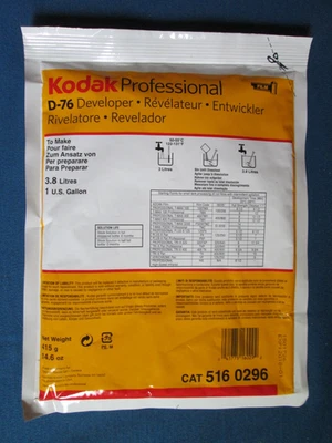 Kodak Professional D-76 Dektol Developer 516 0296 14,6 oz Foto 1 de 2