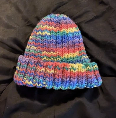 Gorro arco iris tejido infantil 0-9 meses - Imagen 1 de 2