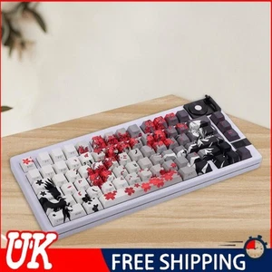 PBT Keycaps Raven Sakura Keycap Set for Wooting60he Arachnid Mechanical Keyboard - Picture 1 of 11