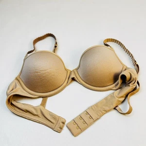 Third Love T-Shirt BH 32B Classic 24/7 taupe Bügel Haken Rückenverschluss Neu ohne Etikett - Bild 1 von 6