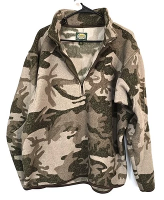 Suéter Camuflado Cabela's Para Hombre XL Alaskan Guide Thermocline 1/2 Cremallera Equipador Foto 1 de 4