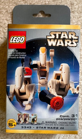 Vintage Lego Star Wars set 3343 - Battle Droid Pack; complete w displays & cards