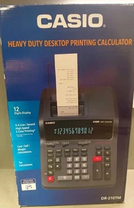 Calculadora de impresión Casio DR-210TM• Escritorio de alta resistencia• 2 colores. - Imagen 1 de 5