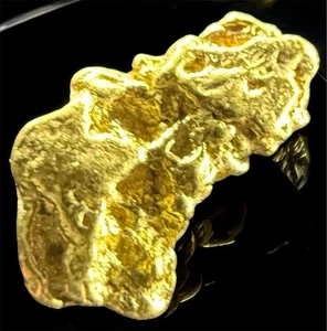 Pepita de oro puro natural genuina de 0,561 gramos Alaskan Yukon BC #AK404 - Imagen 1 de 6