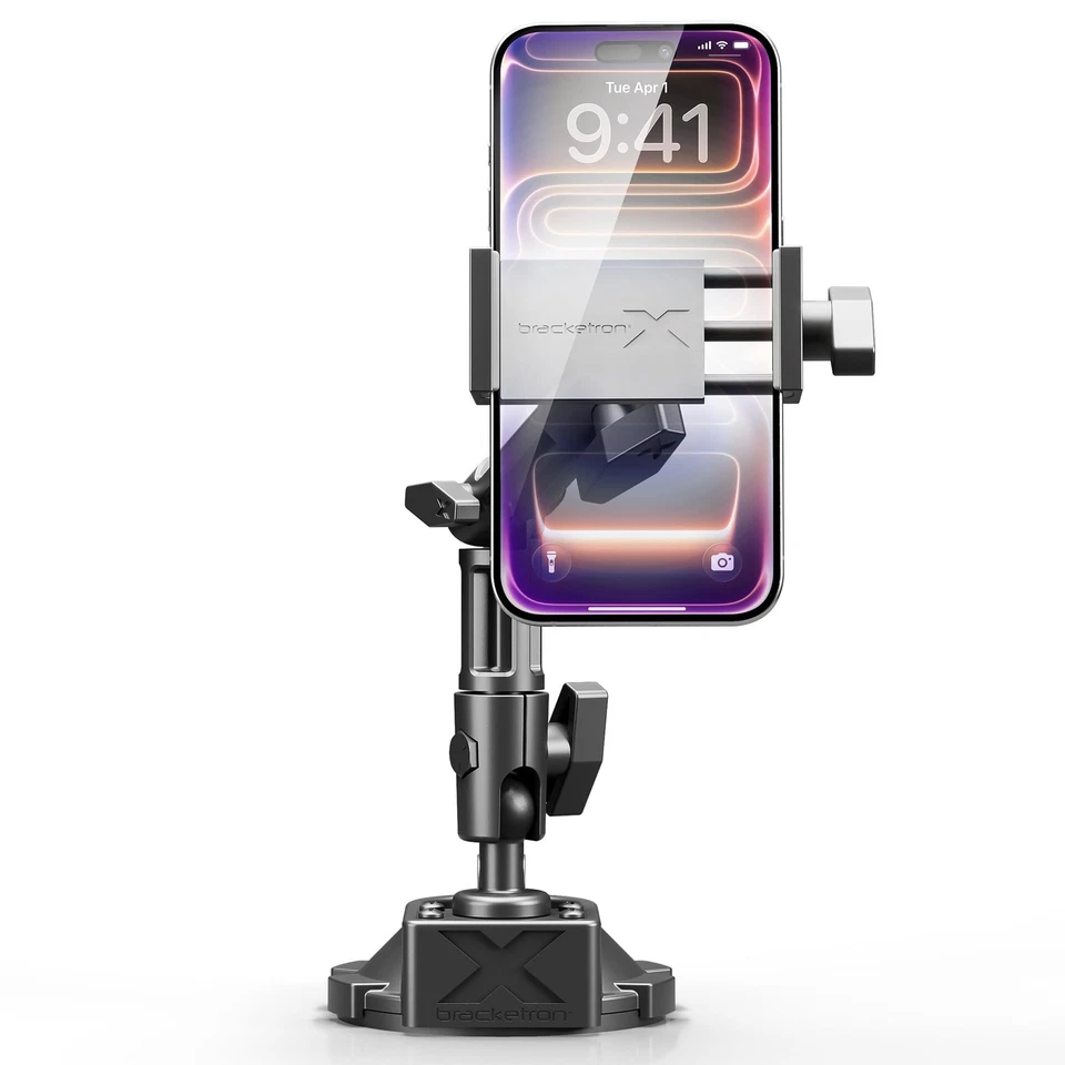 Bracketron BX15792 Heavy-duty Phone Dock Pro Window Clamp Mount