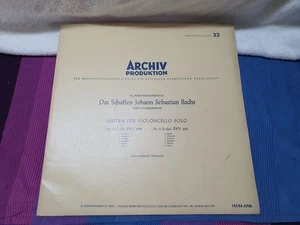 Enrico Mainardi Bach Unaccompanied Cello Suites 3 & 4 Archiv APM 14044 Suite - Picture 1 of 7