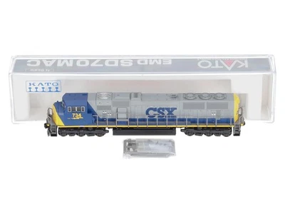 Kato 176-6308 N Scale CSX SD70MAC Diesel Locomotive #734 LN/Box - Image 1 of 4