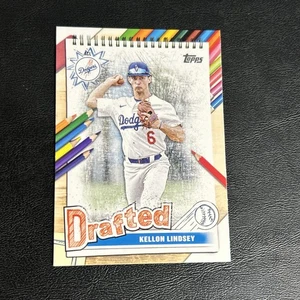 2025 Topps Pro Debutto Kellon Lindsey Draft Dodgers  - Foto 1 di 2