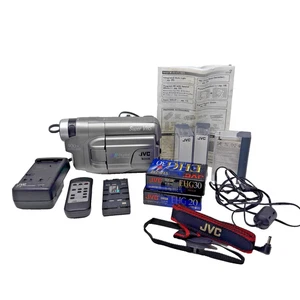 JVC GRSXM525U Compact Handheld VHS Camcorder Video Camera Bundle Samsonite READ - Picture 1 of 19