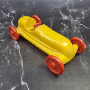 Vintage Knickerbocker Toy Indy Car Midget Racer Yellow Red Wheels No Windshield - Picture 1 of 11