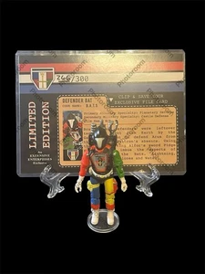 VOLTRON BATS Custom 1986 Vintage Style GI Joe Cobra Black Major con scheda - Foto 1 di 5