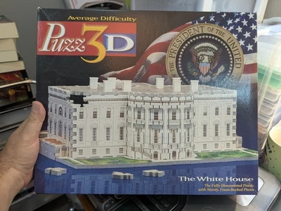 PUZZ-3D The WHITE HOUSE 443 Piece Puzzle UNCOUNTED BAGGED - Image 1 of 4