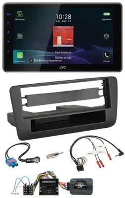 JVC DAB Lenkrad Bluetooth USB Autoradio für Audi A1 (ab 2010) - Bild 1 von 4