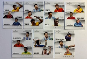 MESSI RONALDO YAMAL ENDRICK 2024 "SPECIAL RELEASE TRIPLES" LOT (7) SOCCER CARDS - Bild 1 von 9