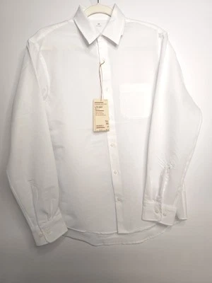 XS Muji Camisa Seersucker Transpirable con Botones Manga Larga, Materia Brisa Foto 1 de 4