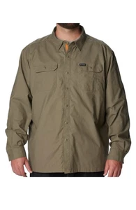 Camisa forrada Columbia Landroamer para hombre botones a presión grande y alta talla 5XL verde $70 - Imagen 1 de 16