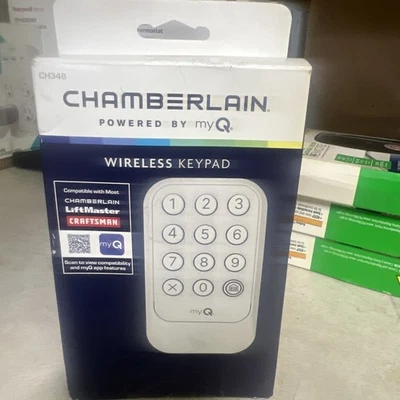 Teclado inalámbrico para puerta de garaje Chamberlain alimentado por myQ CH348 nuevo caja abierta Foto 1 de 2