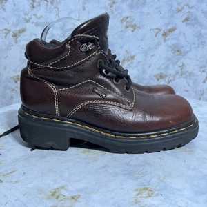 De Colección Años 90 Dr Martens Mujer Talla 9 Zapatos Cuero Marrón Y2K Hecho en Inglaterra Bota Reino Unido 7 - Imagen 1 de 13