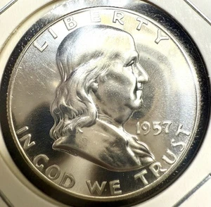 1957 Proof Franklin Half - Picture 1 of 4