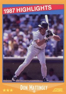 1988 Score Glossy #658 Don Mattingly Highlights New York Yankees - Picture 1 of 2