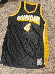 UWO UW Oshkosh Titans Basketball Jersey #4 Mens 48 Ripon Vintage Rare Game Cut - Picture 1 of 5