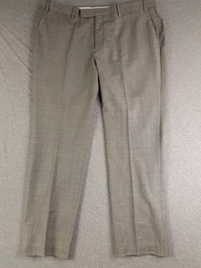 Paul Frederick Anzughose Herren 100 % Wolle Hose vorne flach 40 x 29,5 grau - Bild 1 von 8